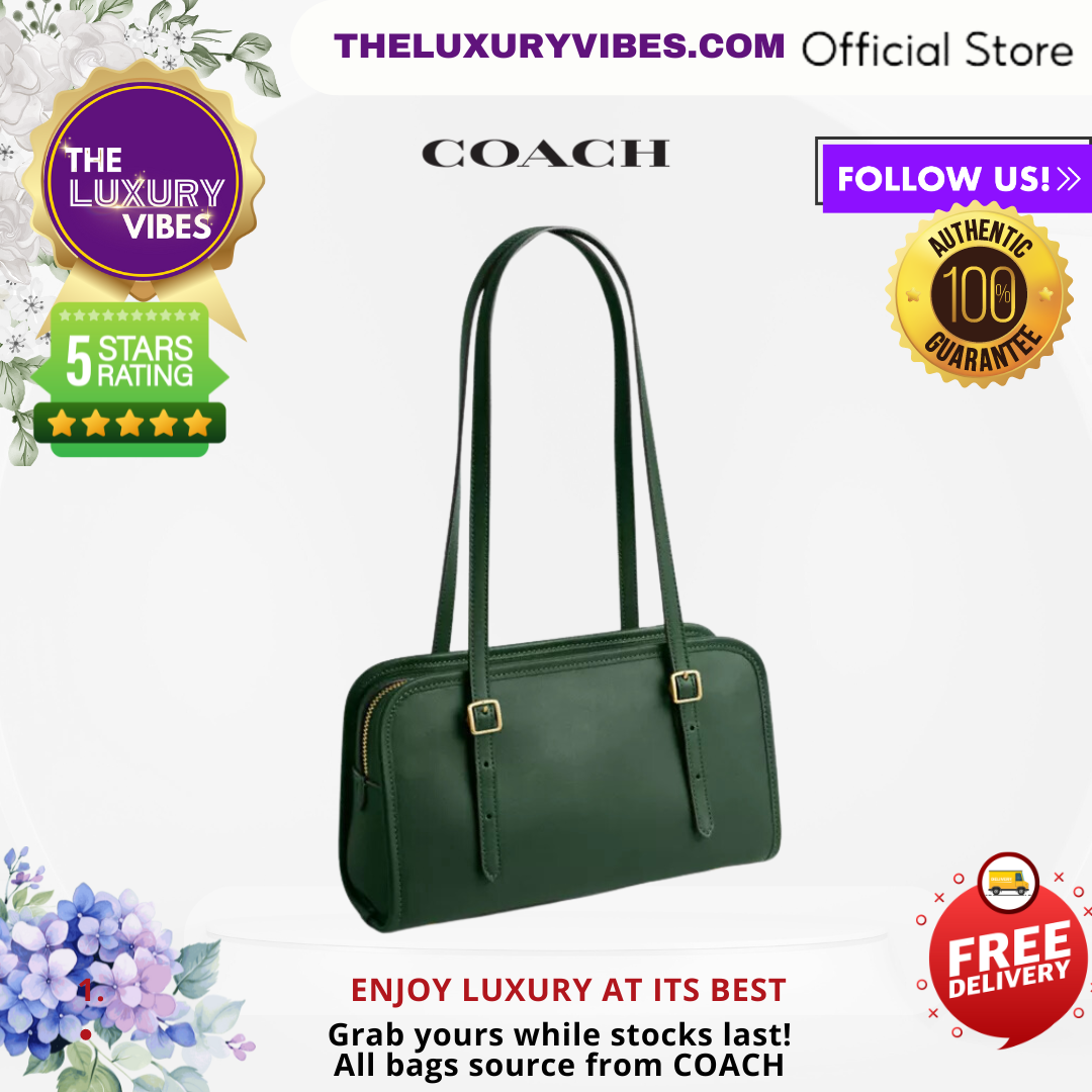 COACH Swing Zip In Dark Green CM565