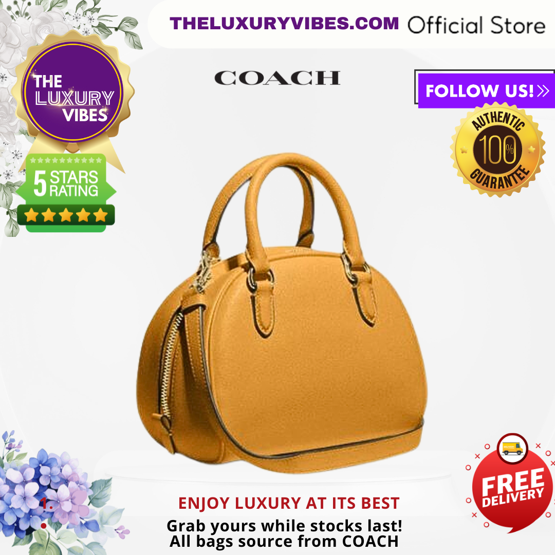 COACH Sydney Satchel in Yellow CA202