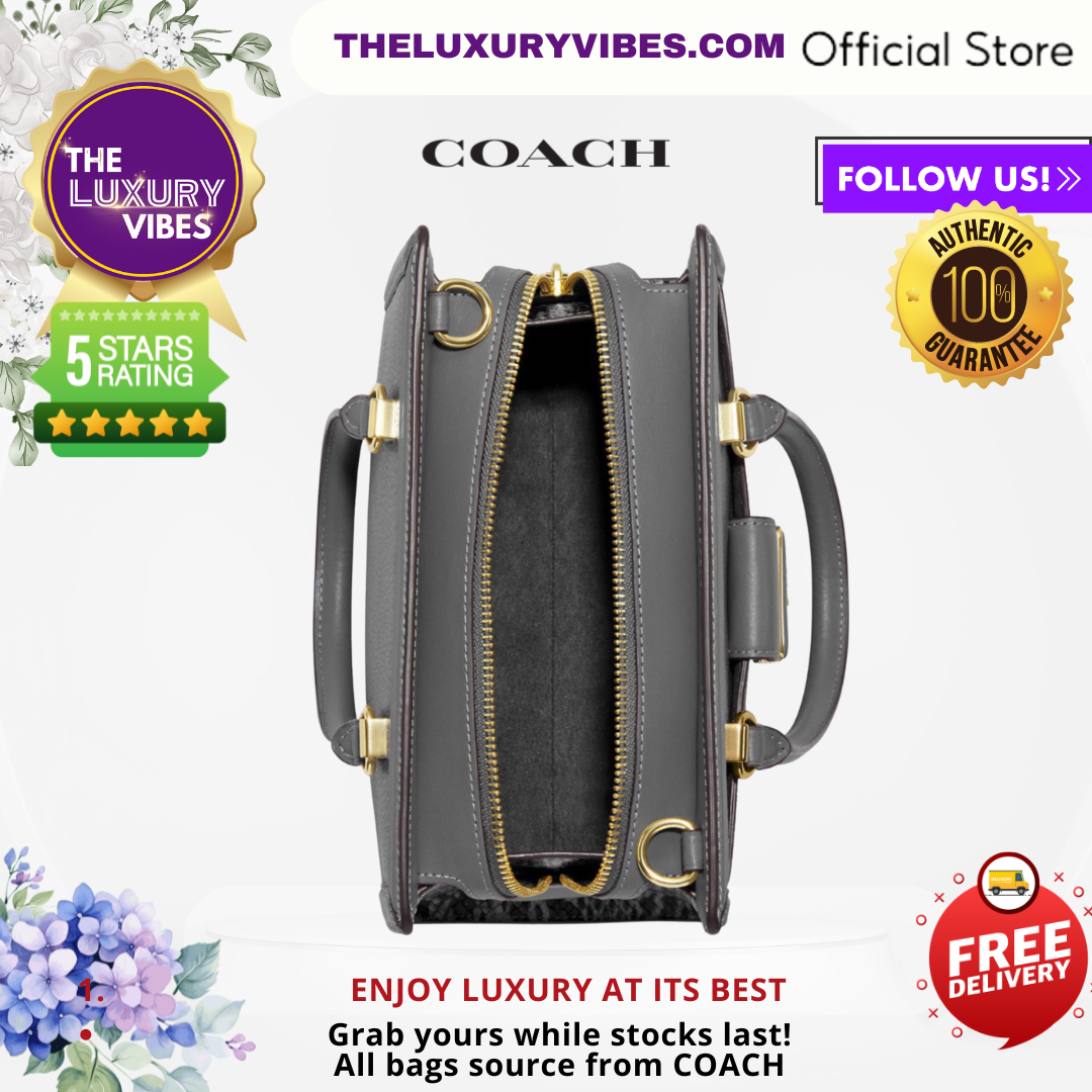 COACH Grace Carryall in Granite CE606