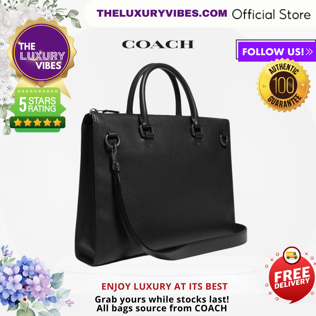 COACH Gotham Folio in Black C0243