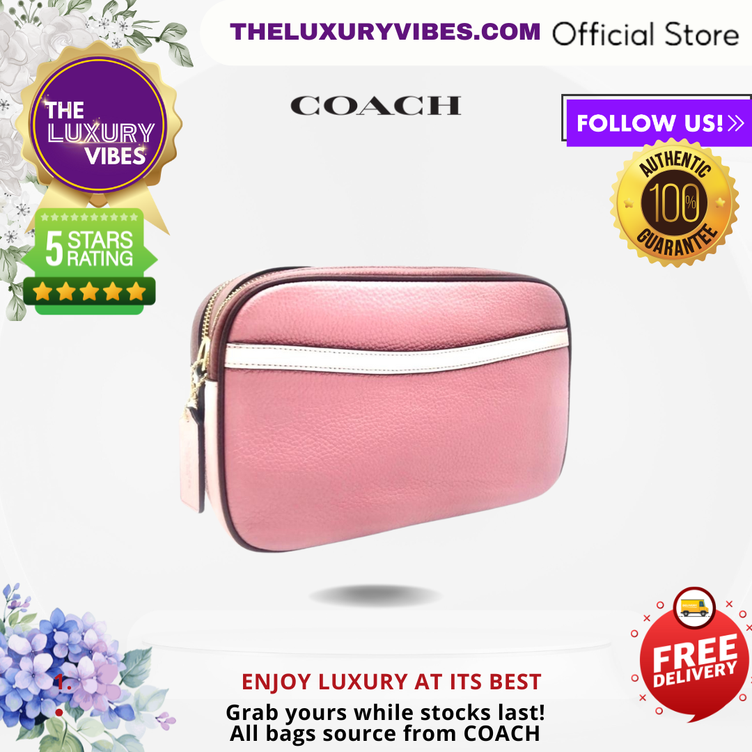 COACH Jes Crossbody In Colorblock -Pink