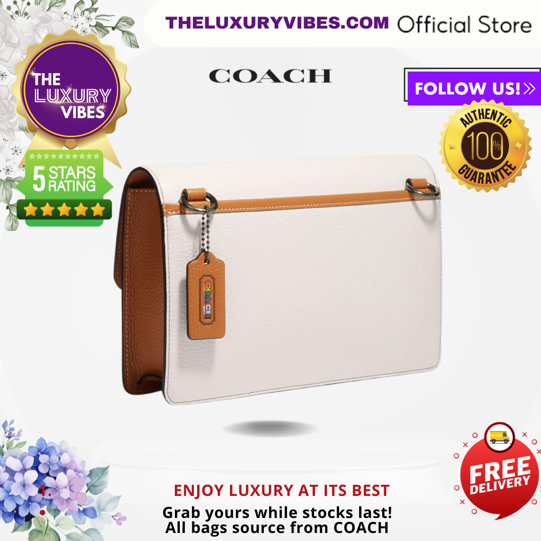 COACH Turner Flap Crossbody In White Patches - CJ515