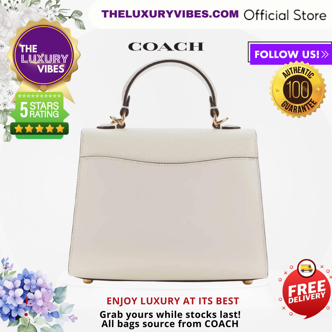 COACH Tabby Top Handle 20 in Chalk 636