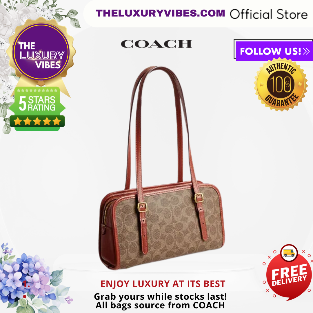 COACH Swing Zip In Signature Canvas CM580