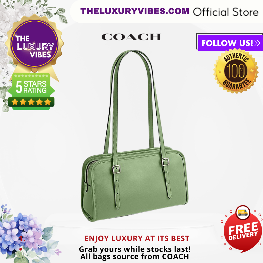 COACH Swing Zip In Light Green CM565