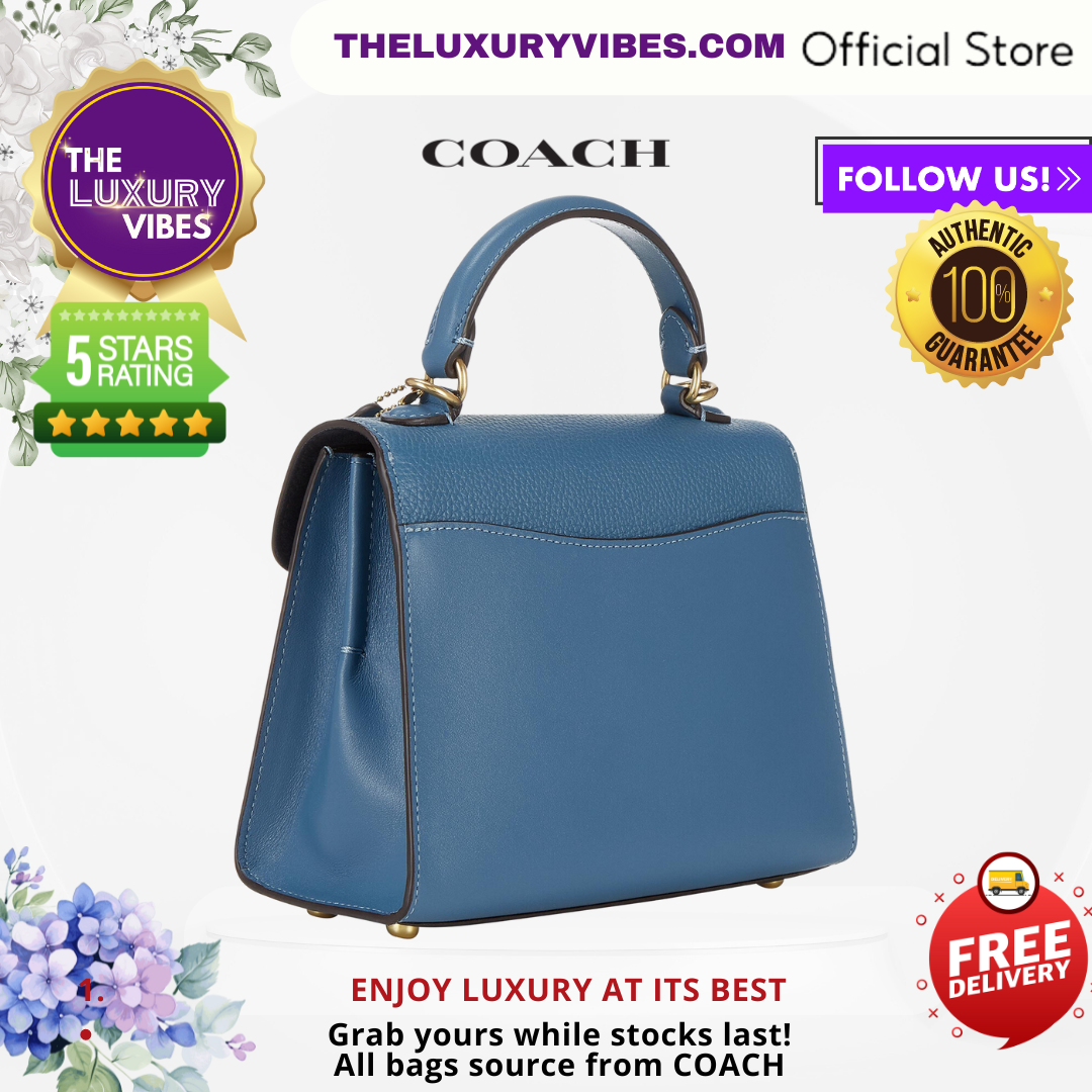 COACH Tabby Top Handle 20 in Blue 636