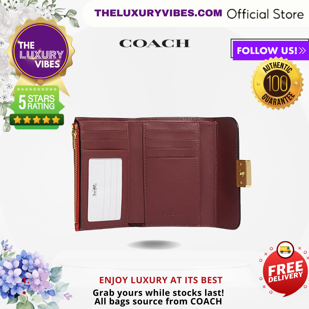 COACH Medium Grace Wallet in Red CC061