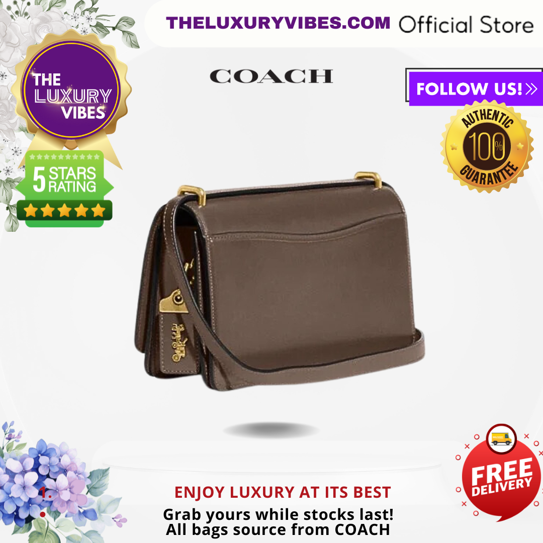 COACH Bandit Shoulder Bag In Dark Stone CC416