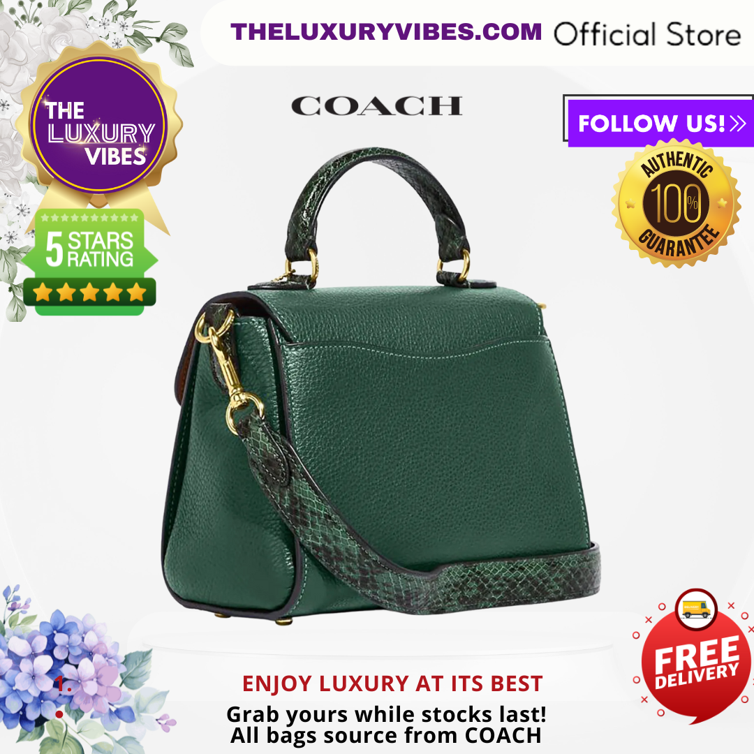 COACH Morgan Top Handle Satchel in EVERGLADE MULTI CE568