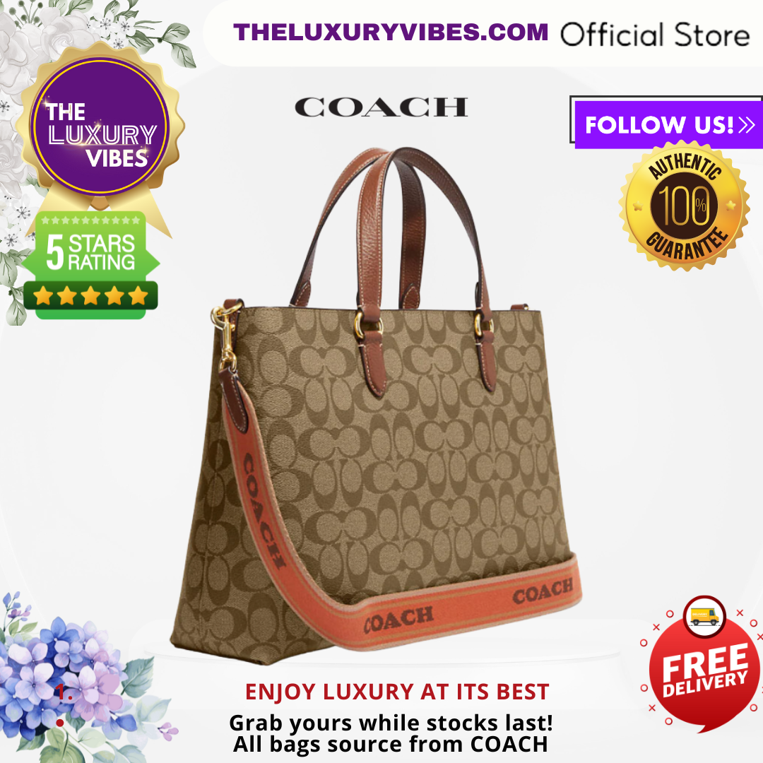 COACH Logan Carryall in Saddle Brown Signature CH250