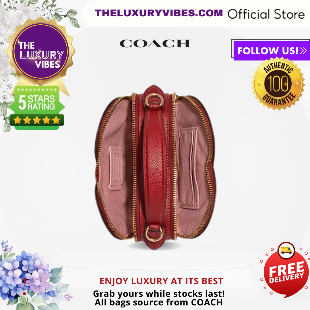 COACH Heart Crossbody-True Pink