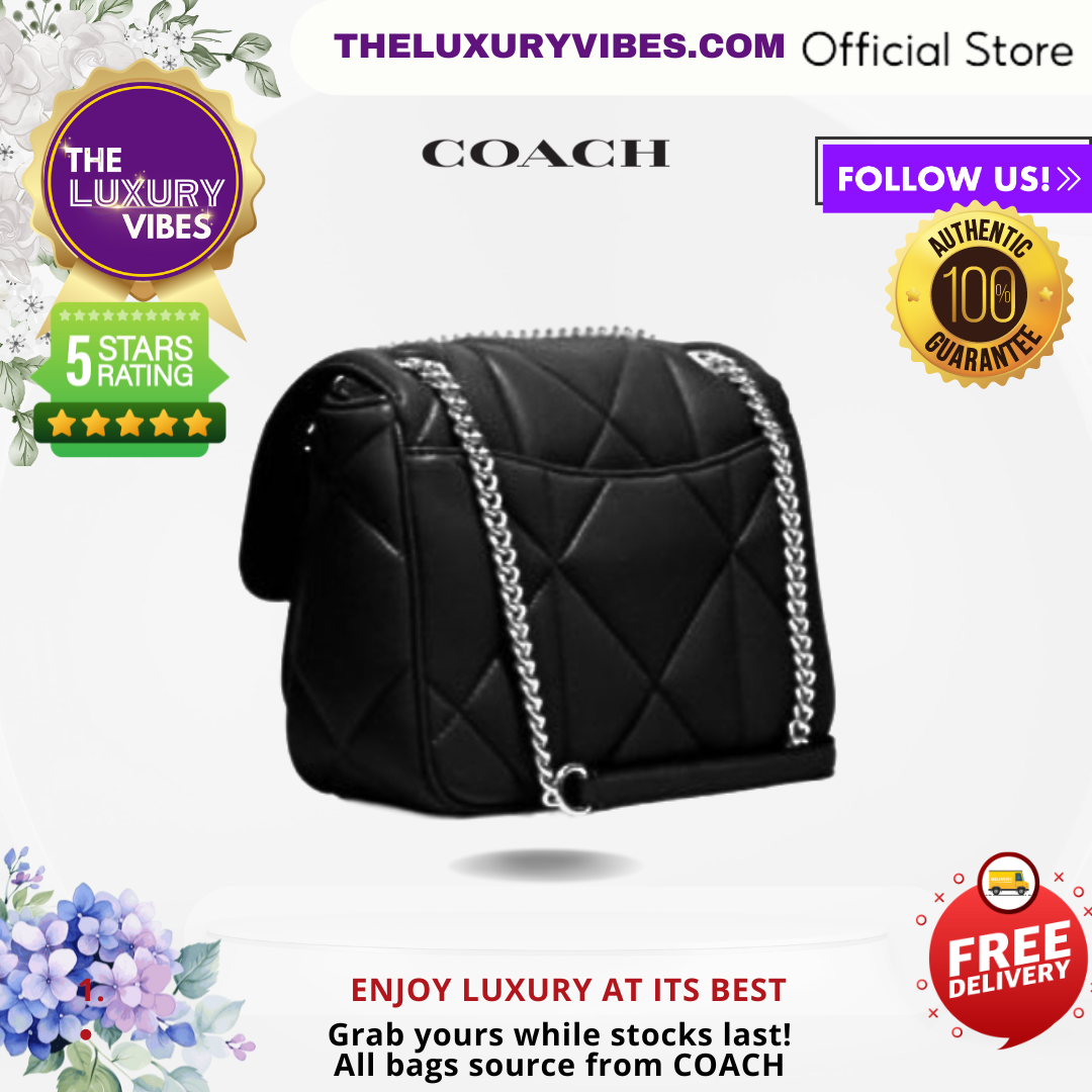 COACH Klare Crossbody 25 with Puffy Diamond Black CJ611