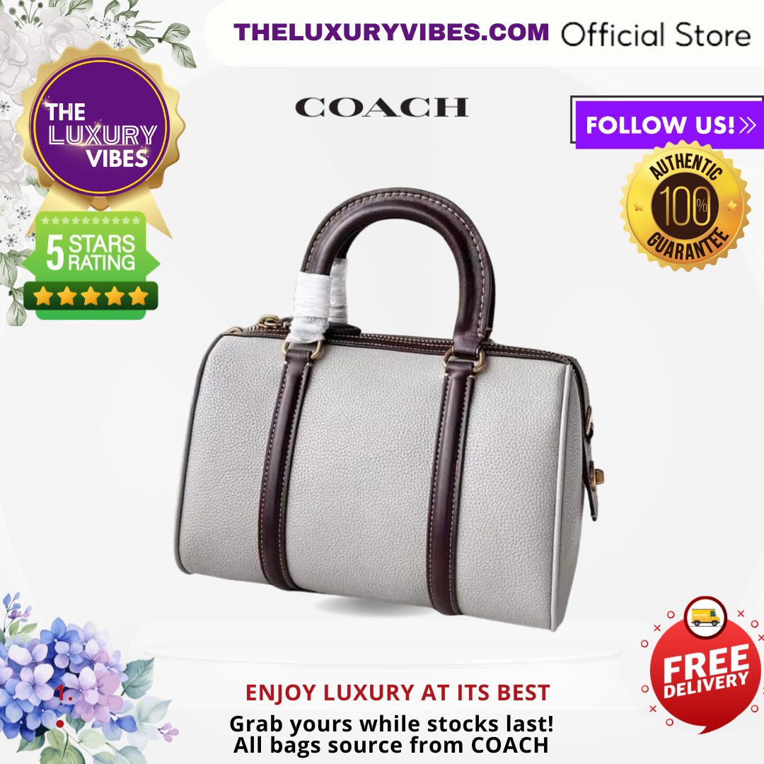 COACH Ruby Satchel 25 In COACH Ruby in Colorblock Grey C8530