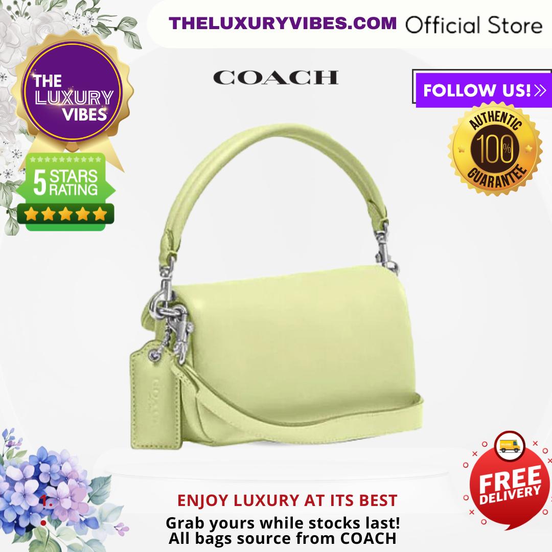 COACH Pillow Tabby Shoulder Bag 18 Pale Lime C3880