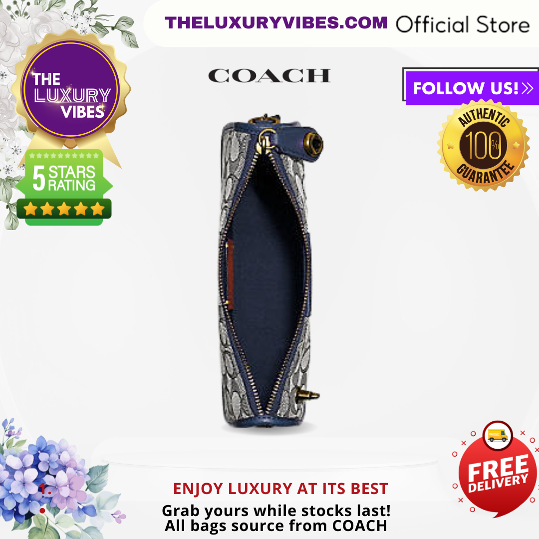 COACH Swinger Bag In Signature Jacquard-Navy Midnight Navy