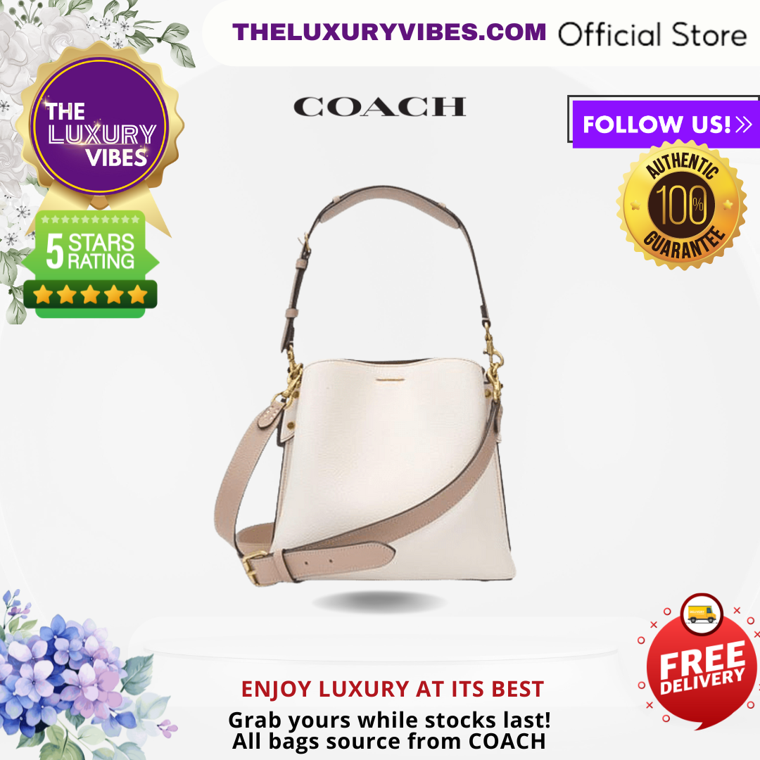 COACH Willow Bucket Bag In Colorblock in White C3766