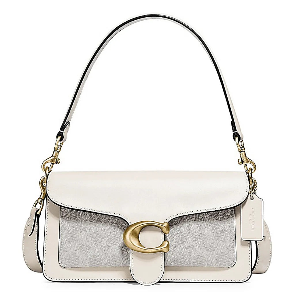 COACH Tabby Shoulder Bag 26 Signature White - www.lasevgi.com