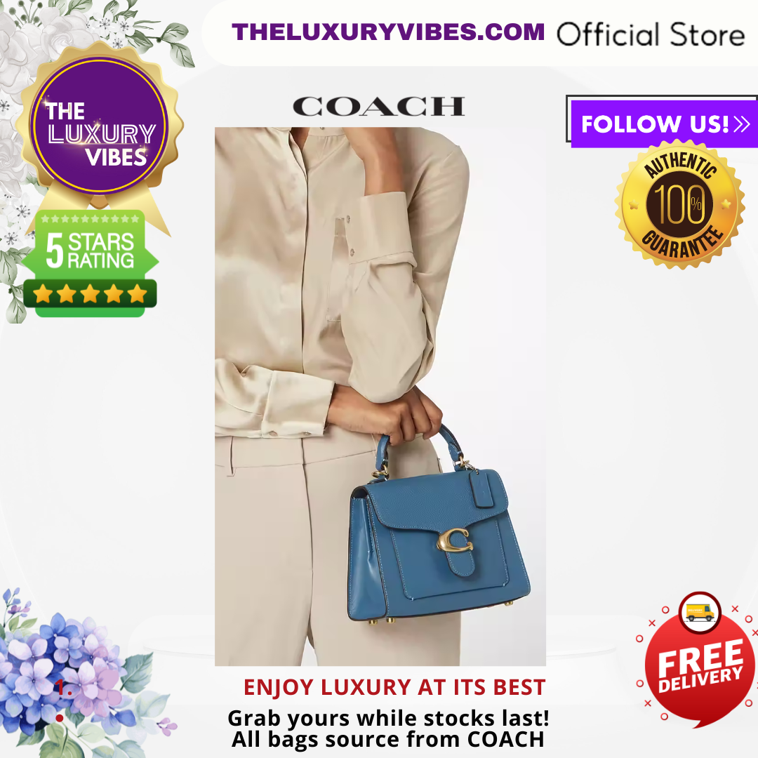 COACH Tabby Top Handle 20 in Blue 636