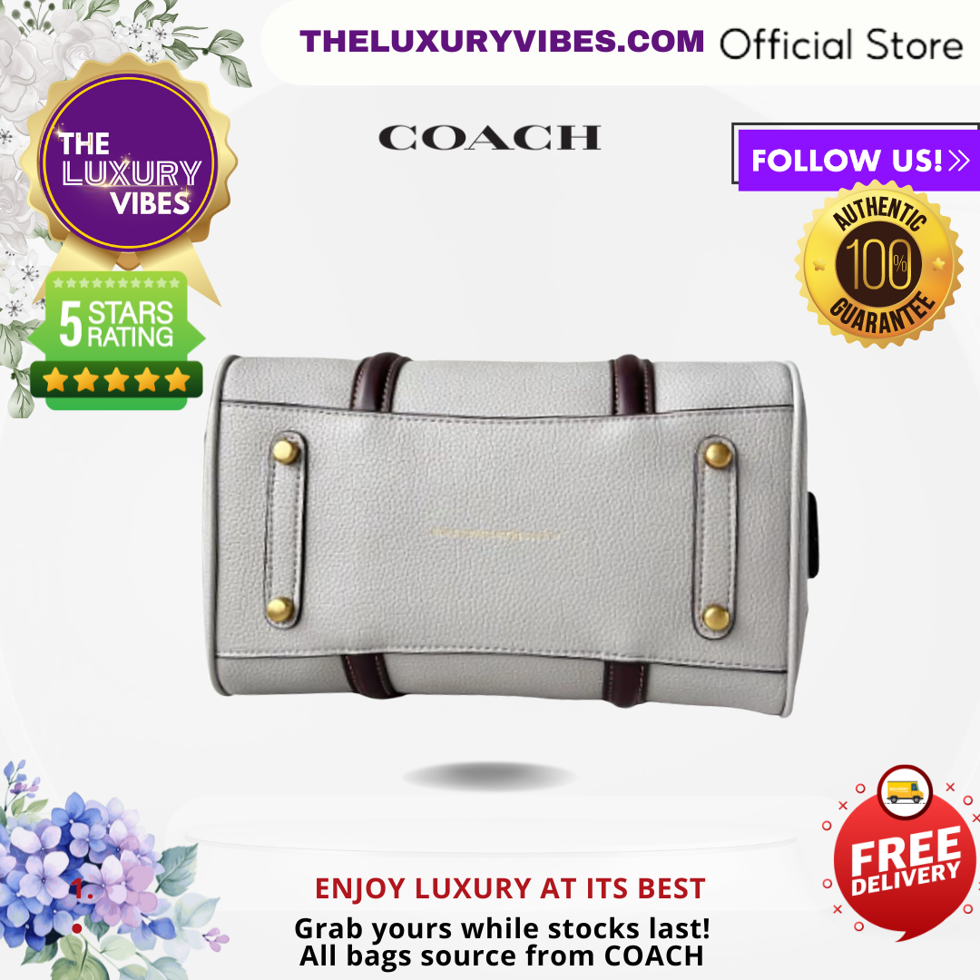 COACH Ruby Satchel 25 In COACH Ruby in Colorblock Grey C8530