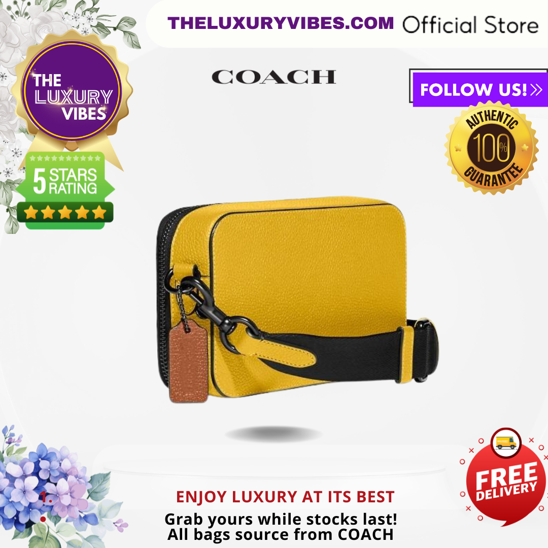 COACH Charter Slim Crossbody With Coach Badge-Yellow -C6290