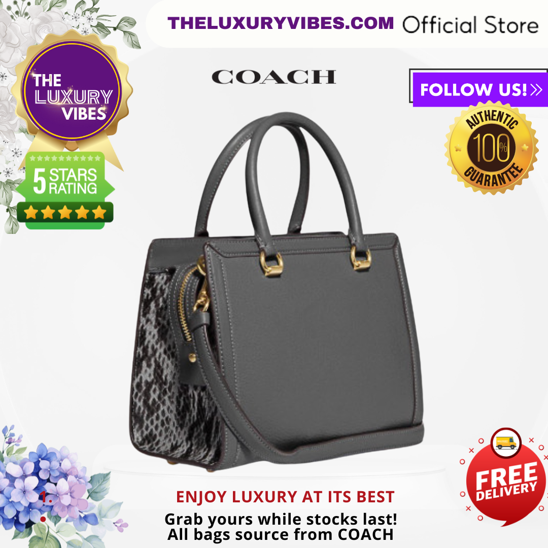 COACH Grace Carryall in Granite CE606