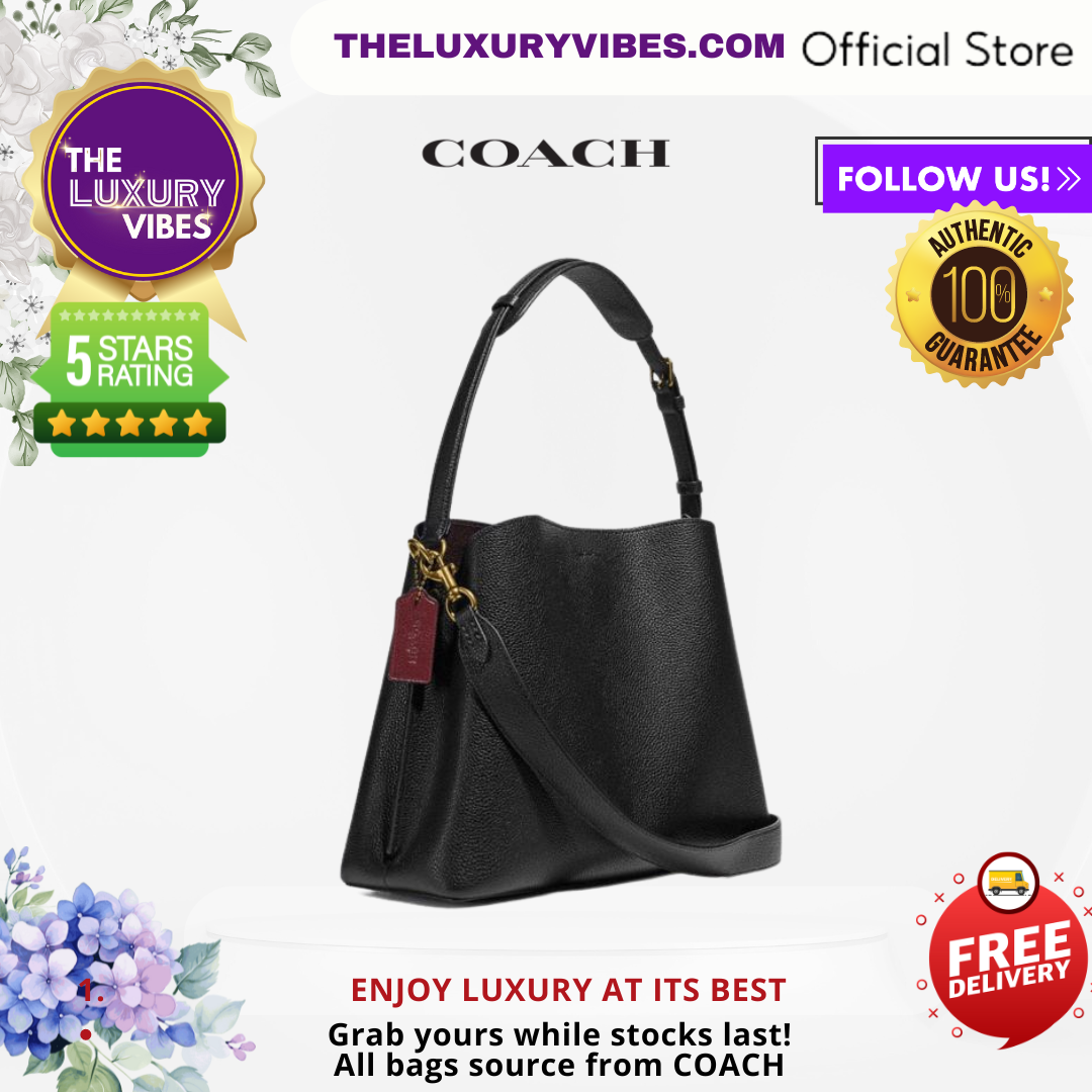 COACH Willow Shoulder Bag B4/Black C2621