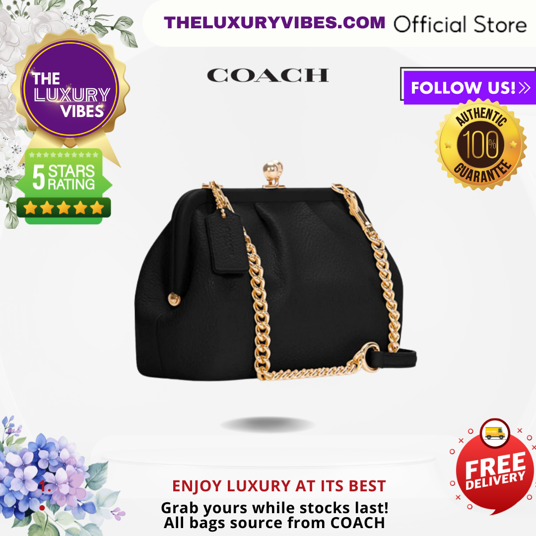 COACH Nora Kisslock Crossbody -Black C2875