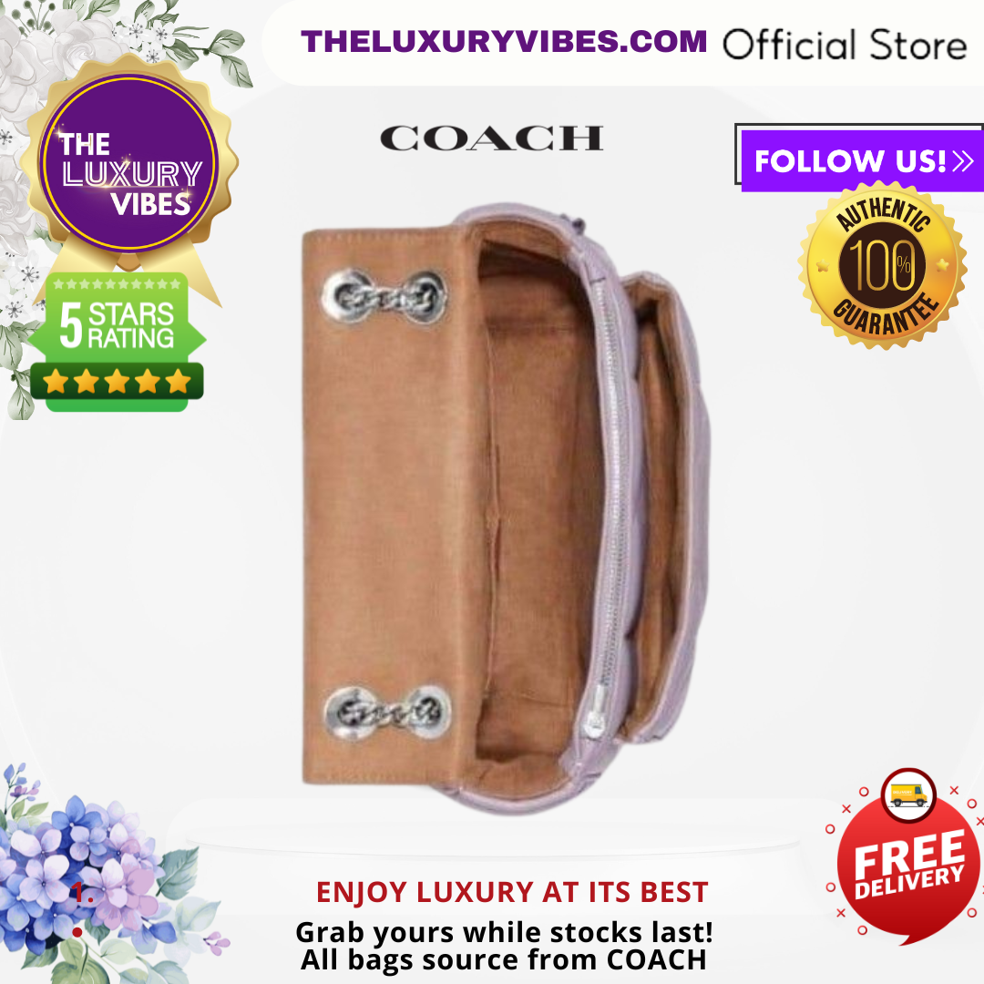 COACH Klare Crossbody 25 with Puffy Diamond Purple CJ611