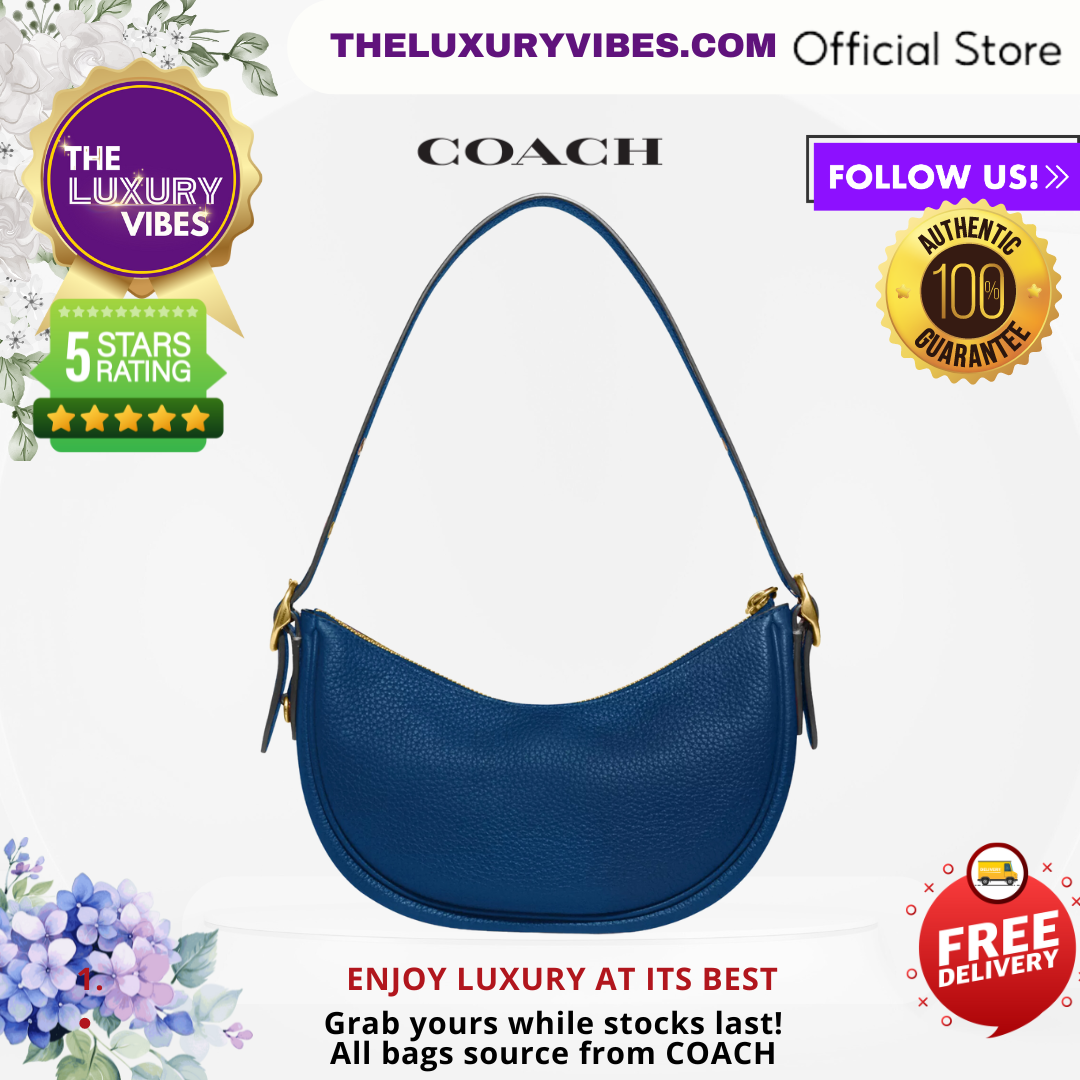 COACH Luna Shoulder Bag in Blue  - CC439