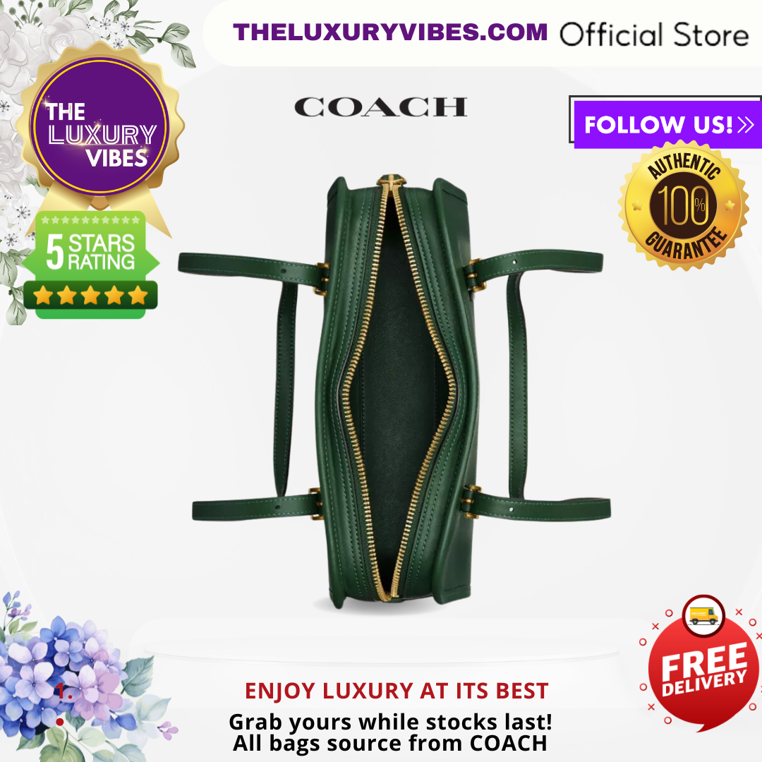 COACH Swing Zip In Dark Green CM565