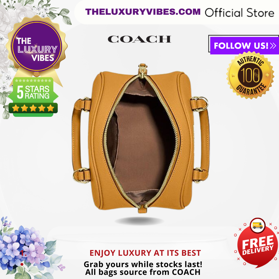 COACH Sydney Satchel in Yellow CA202