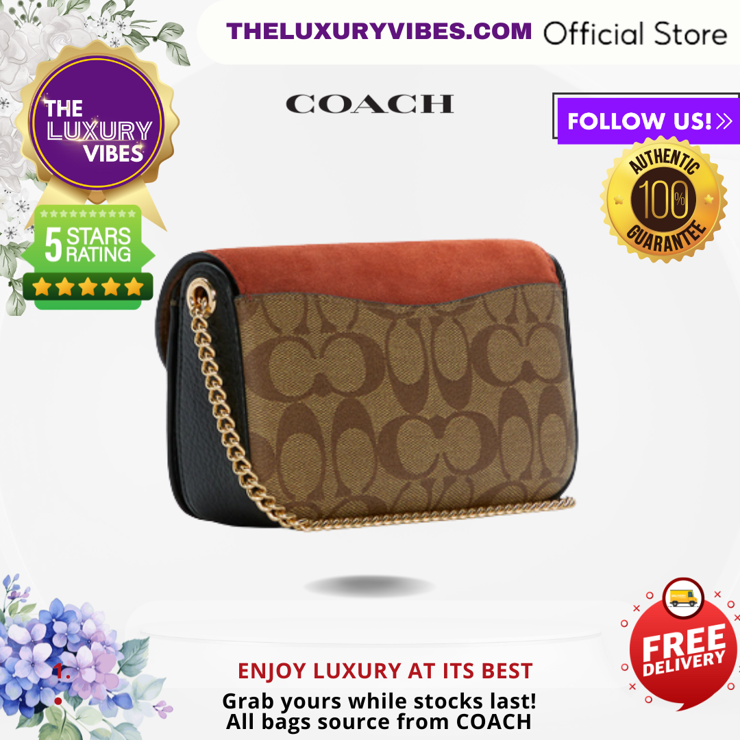 Coach Kleo Crossbody In Signature Canva-Gold/Khaki Multi-C5620