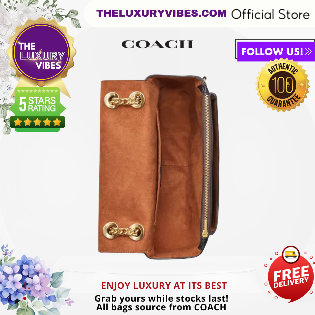 COACH Klare Crossbody 25 in Signature Brown Black CC878