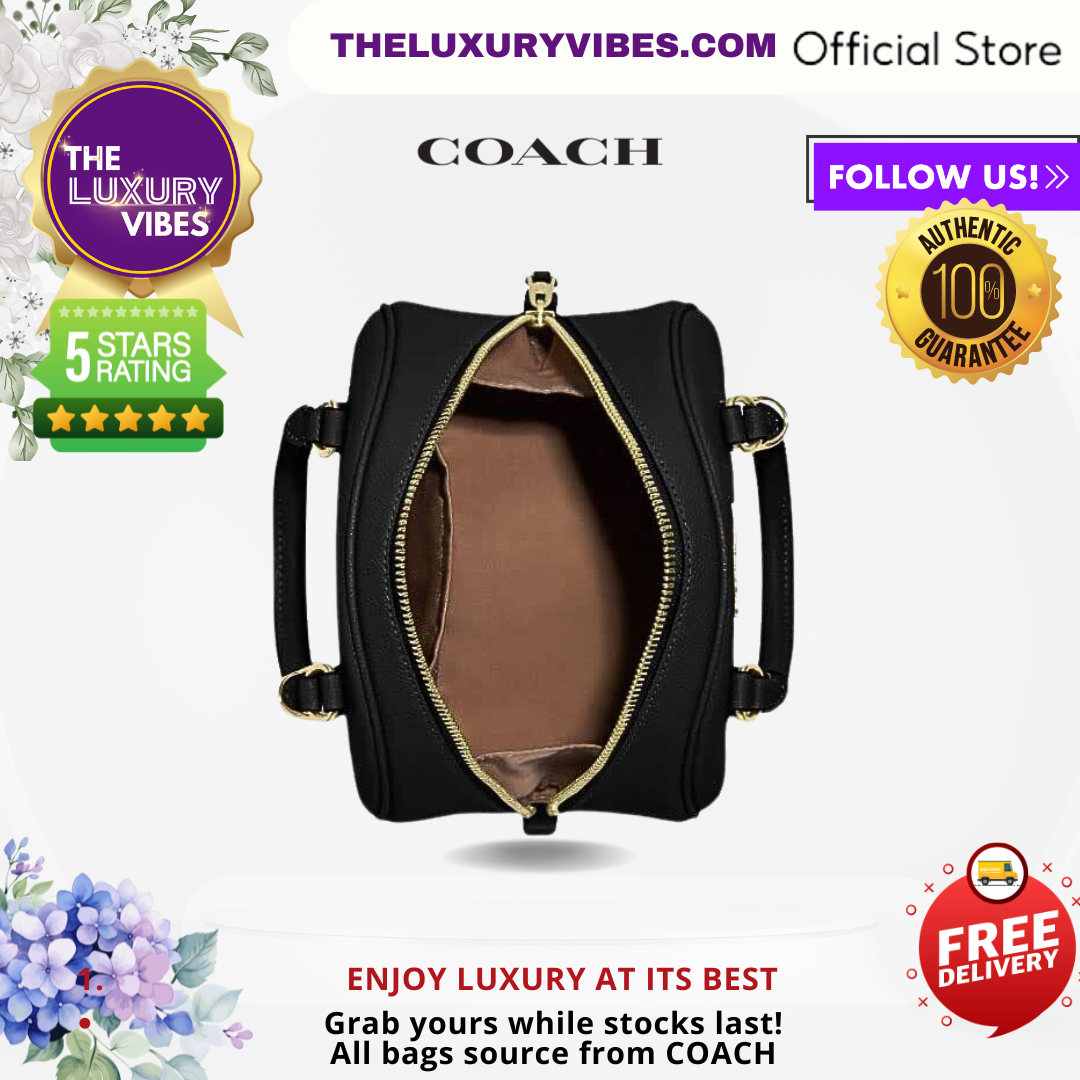 COACH Sydney Satchel in Black CA202