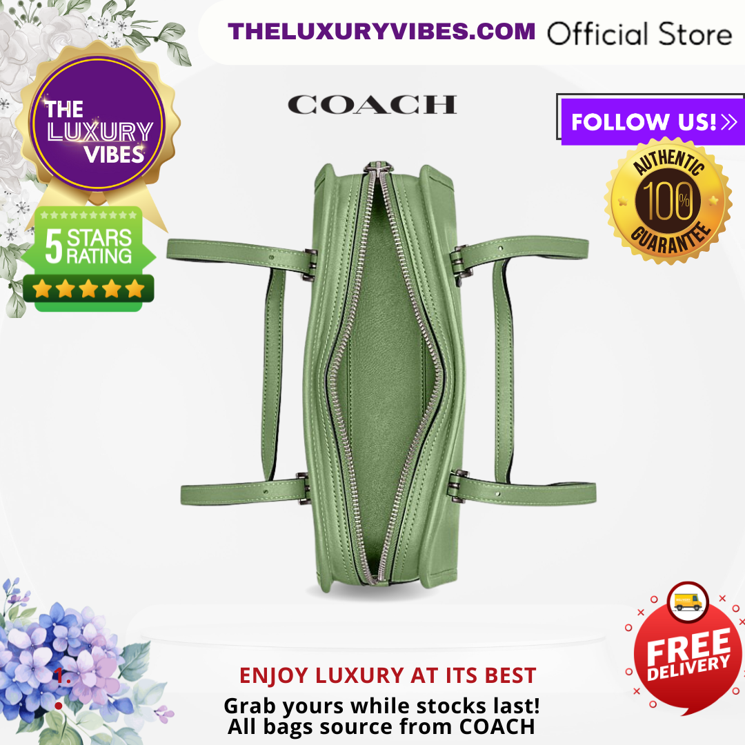 COACH Swing Zip In Light Green CM565