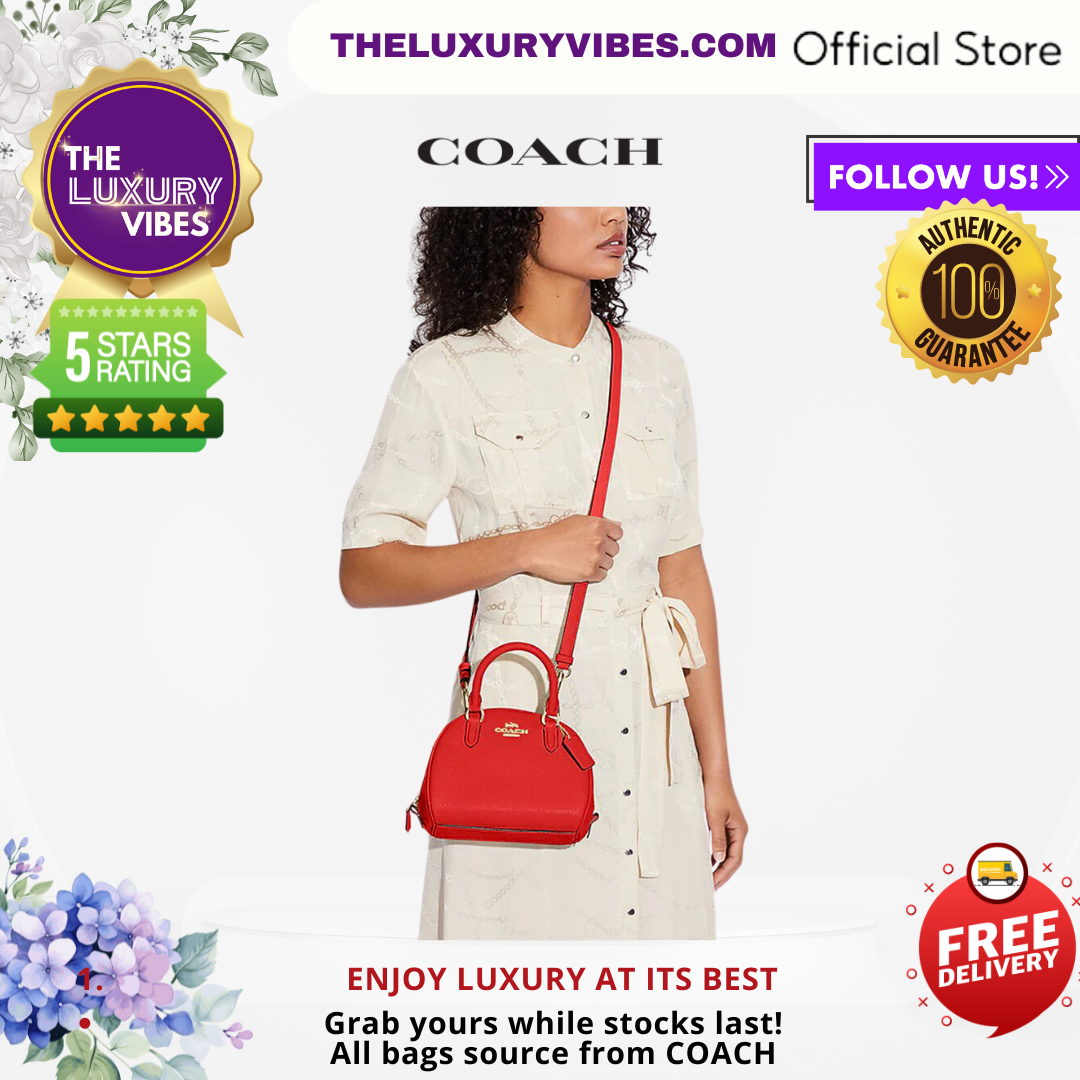 COACH Sydney Satchel in Red CA202