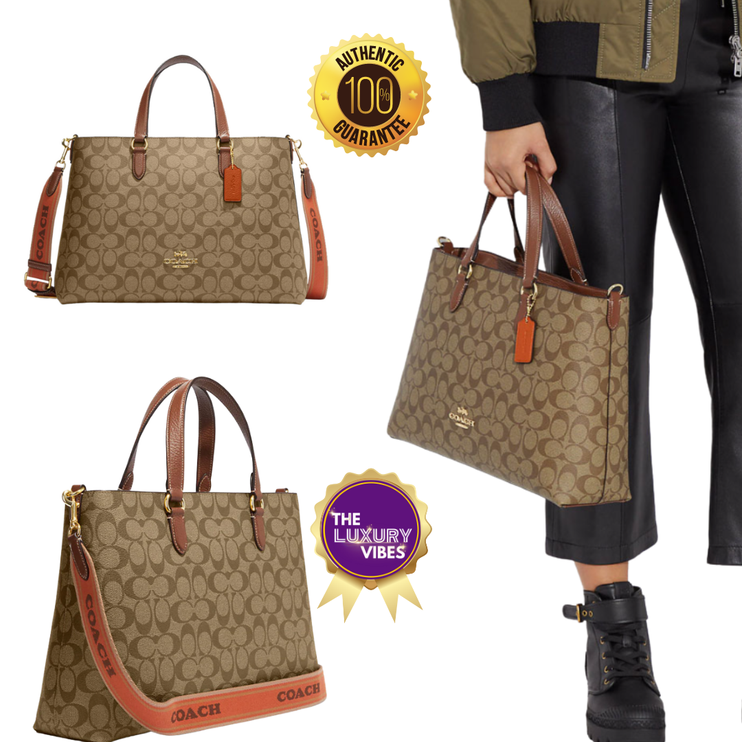 COACH Logan Carryall in Saddle Brown Signature CH250