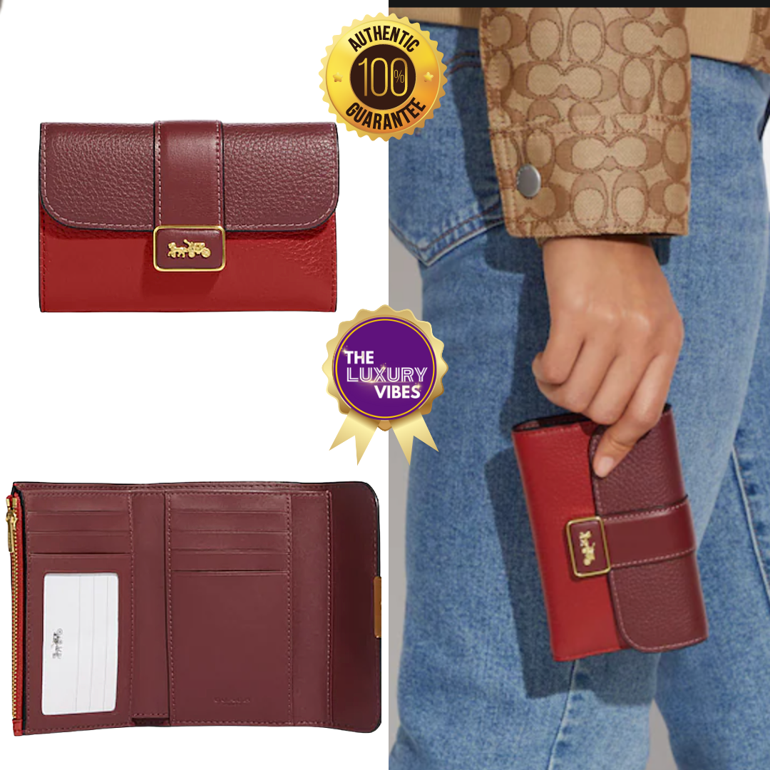 COACH Medium Grace Wallet in Red CC061