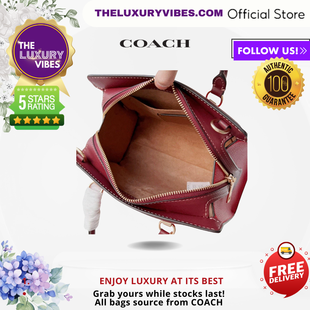 COACH Grace Carryall Colorblock Red CC140