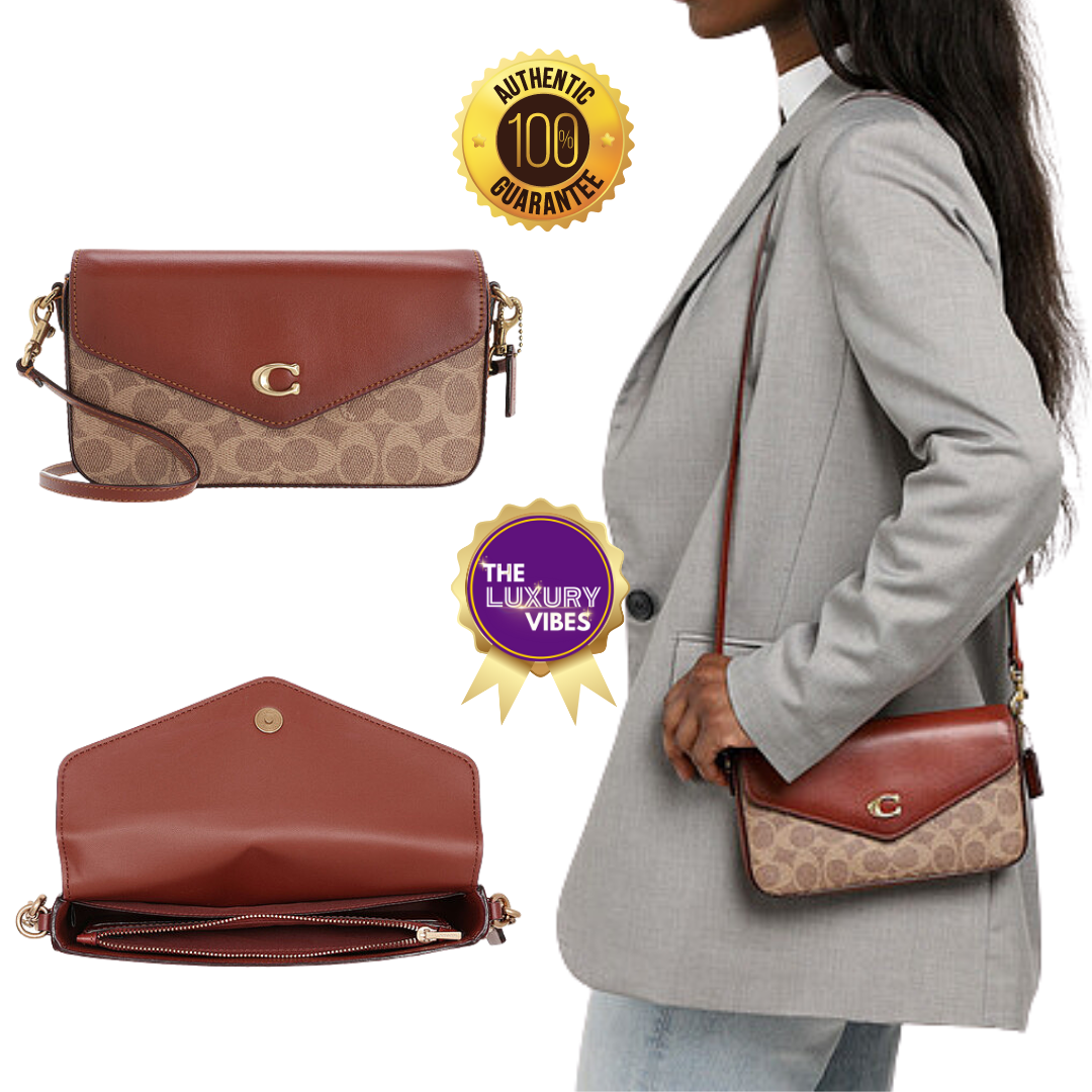 COACH Wyn Crossbody sling-Brown SIG