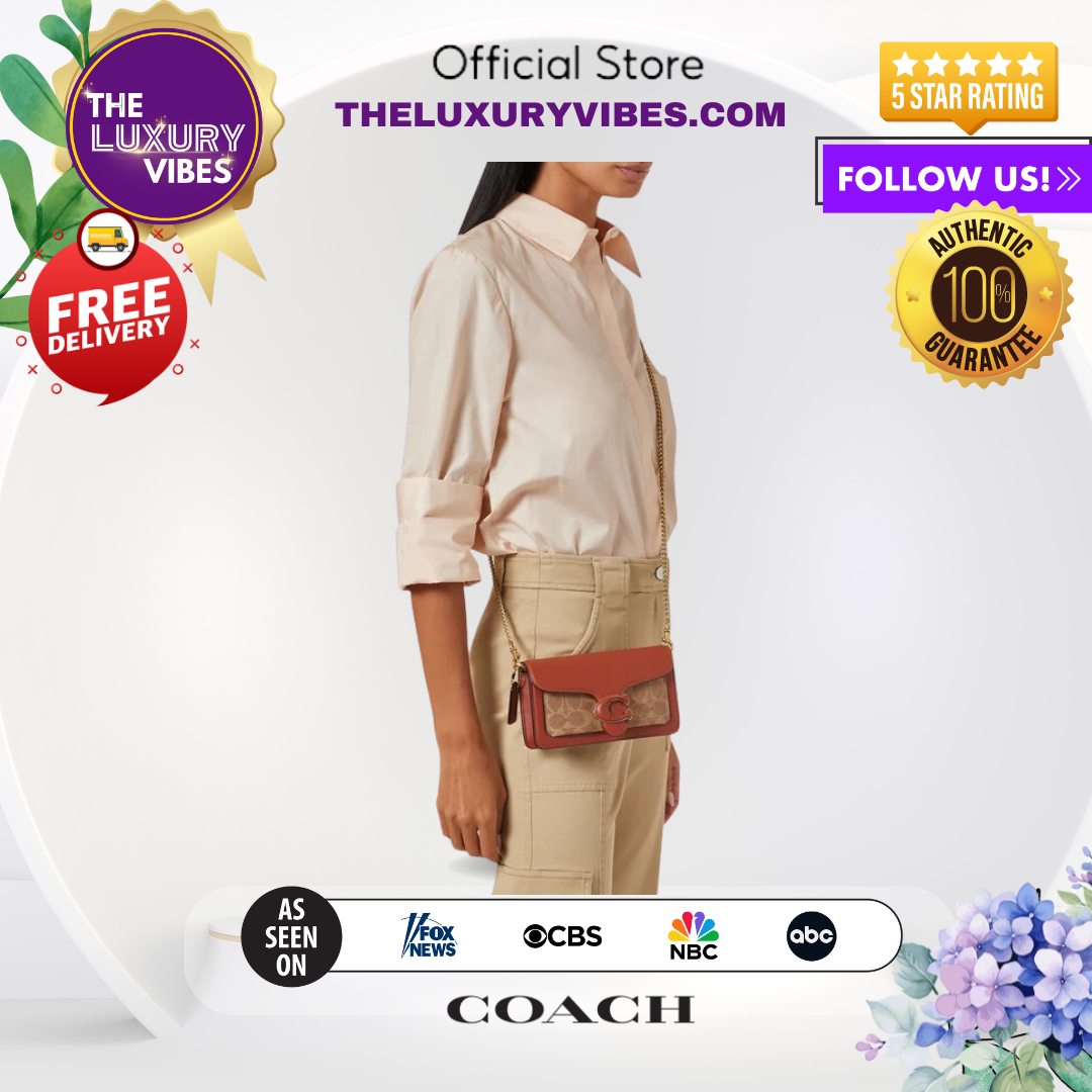 COACH Tabby Wristlet in Signature Canvas CK025