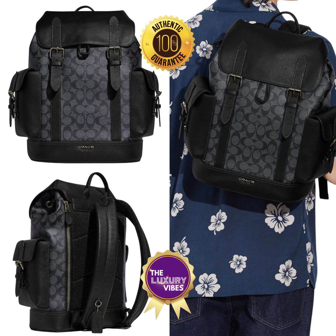 COACH Hudson Backpack in Signature Canvas black CB839