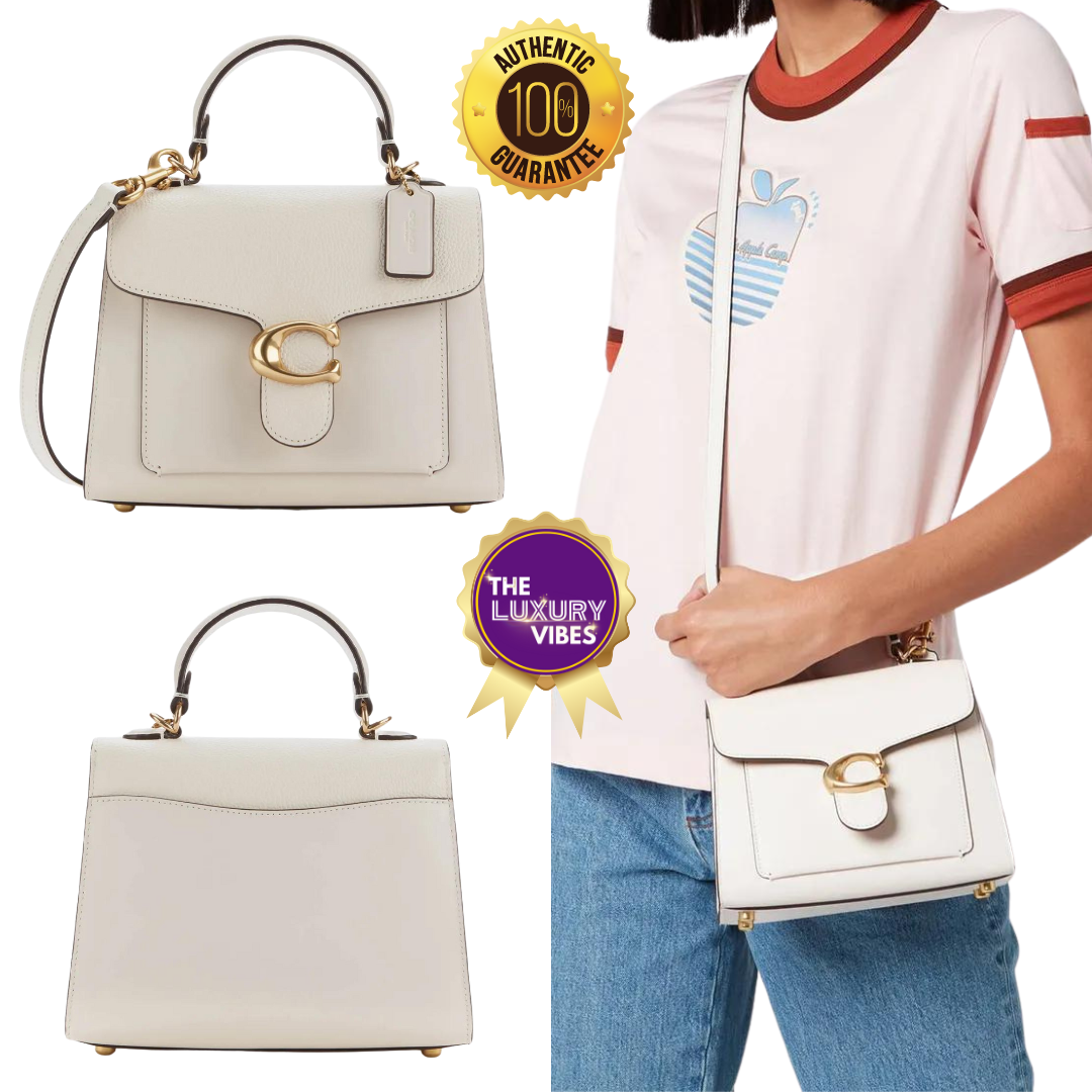 COACH Tabby Top Handle 20 in Chalk 636