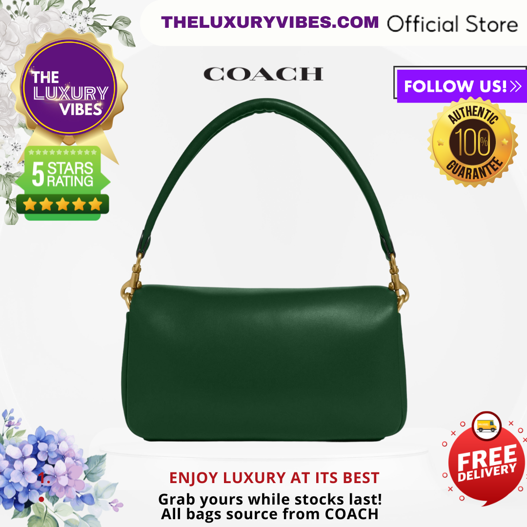 COACH Pillow Tabby Shoulder Bag 26 in dark pine