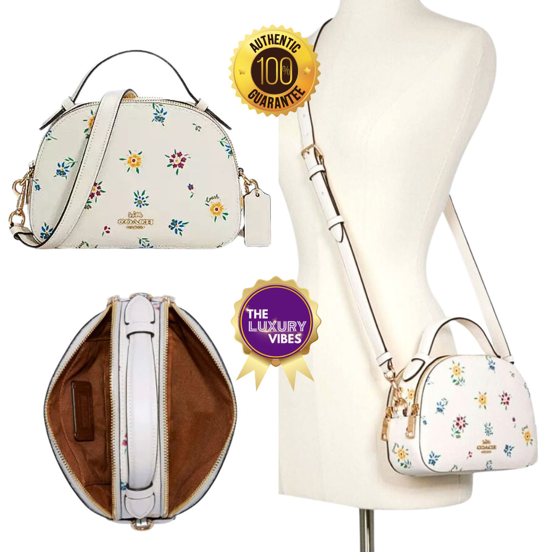 COACH Serena Satchel with Wild Meadow Print