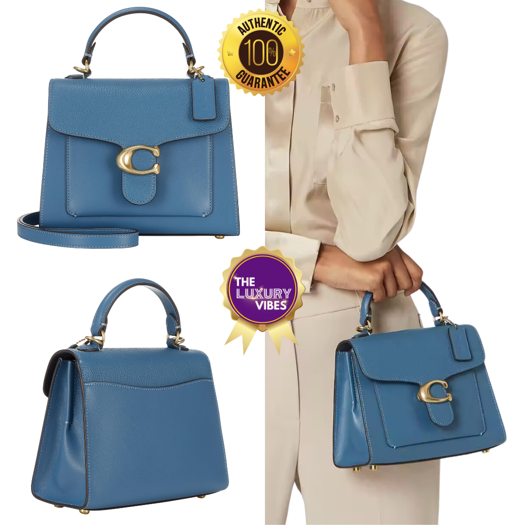 COACH Tabby Top Handle 20 in Blue 636