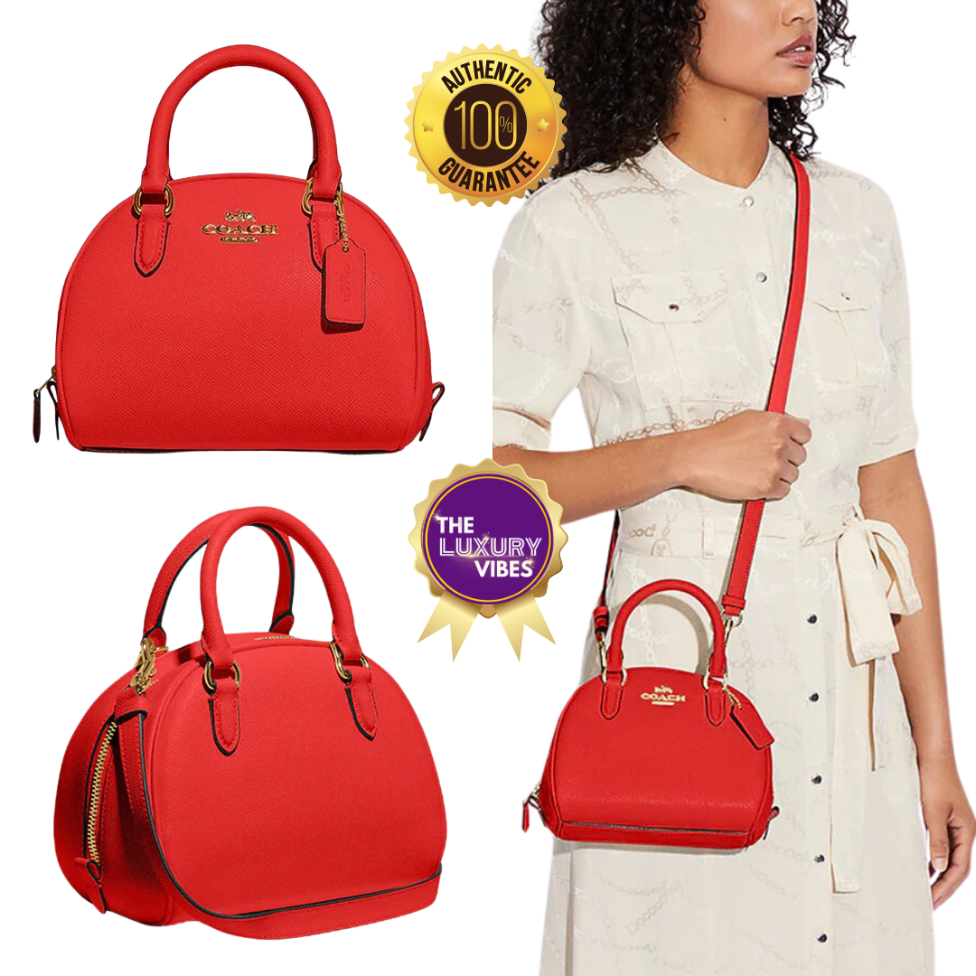 COACH Sydney Satchel in Red CA202