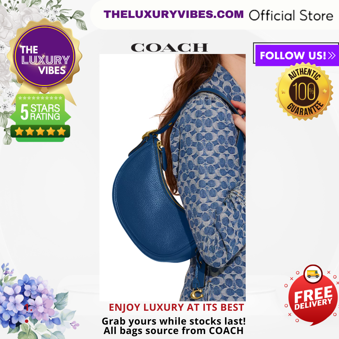 COACH Luna Shoulder Bag in Blue  - CC439