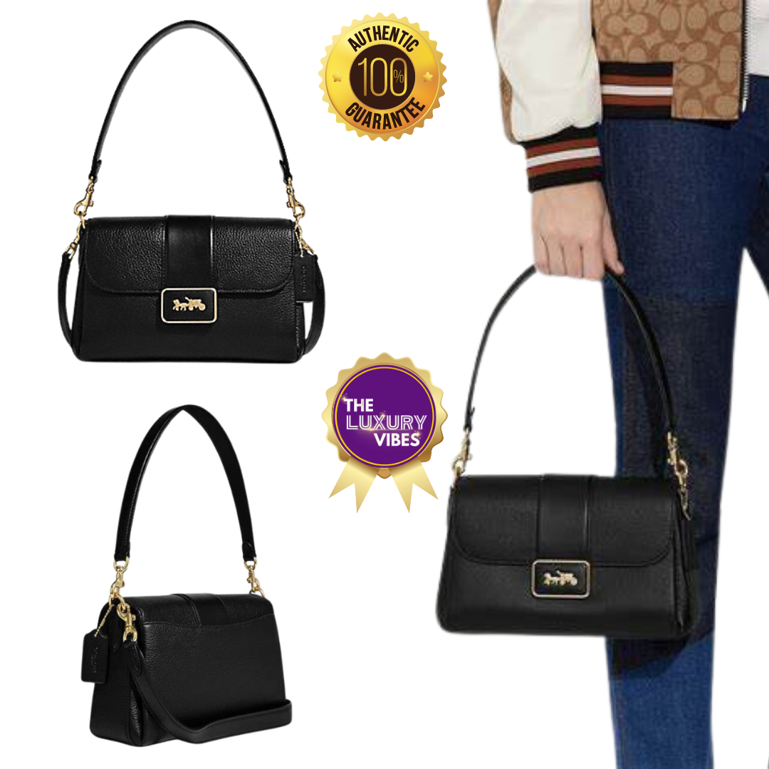 COACH Grace Shoulder Bag Black CC068