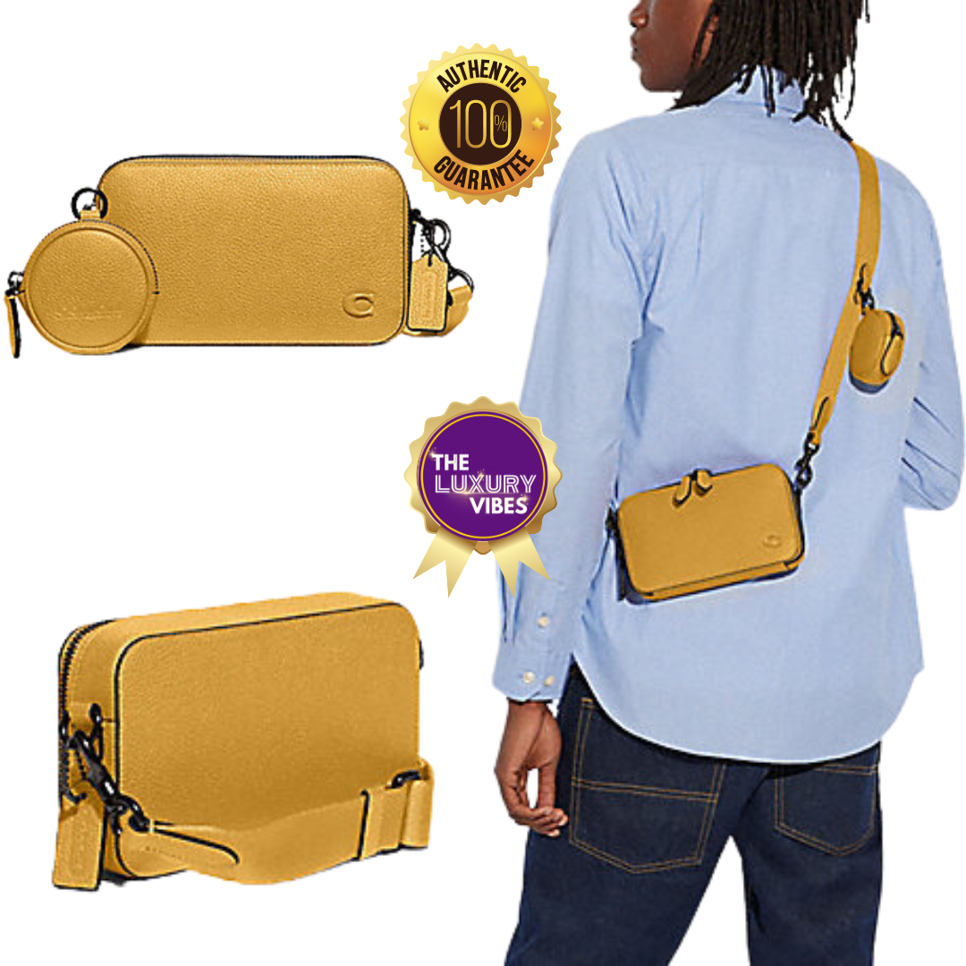 COACH Charter Slim Crossbody in Yellow CC070